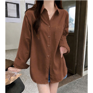 Áo sơ mi Bigsize nữ tay dài phồng bo gấu form rộng dành cho các bạn chubby SM20