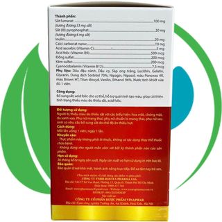(3M) Fevitt Nano Chữ Đỏ 100 Viên - Rostex - Vinaphar - Vitamin Phục Hồi