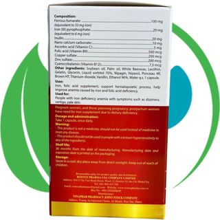 (3M) Fevitt Nano Chữ Đỏ 100 Viên - Rostex - Vinaphar - Vitamin Phục Hồi