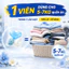Combo tiết kiệm 03 Túi 90 Viên giặt Minho đậm đặc 4in1 bảo vệ sợi vải, hương hoa hồng thơm lâu 72h