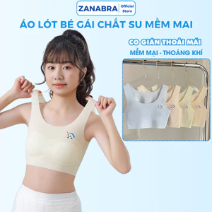 Áo Lá Bé Gái Su Mềm Mịn Thoáng Mát Cả Ngày, Áo Lót Nữ Học Sinh Co Giãn Thoải Mái ZANABRA B8999