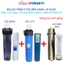 Combo 2 Cốc Lọc Béo 20 inch (1 TRONG, 1 XANH) + Màng UF công suất lớn Dùng Sợi PVDF Siêu Lọc, Lọc Nước Sinh Hoạt