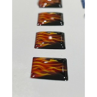 Tem nhựa Việt Nam epoxy nổi dán xe ô tô hình lá cờ Việt Nam, chống trầy xước.