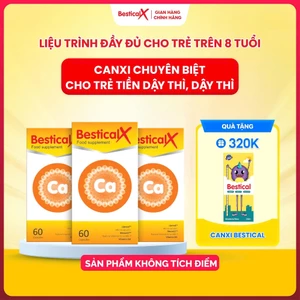 Mua 3 Canxi BesticalX 60 viên Tặng 1 Canxi Bestical Siro 120ml (Tất cả sản phẩm không tích điểm)