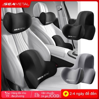 Gối Tựa Đầu và Kê Lưng Ô Tô SEAMETAL Gối tựa đầu,tựa lưng cao su non cao cấp siêu đàn hồi