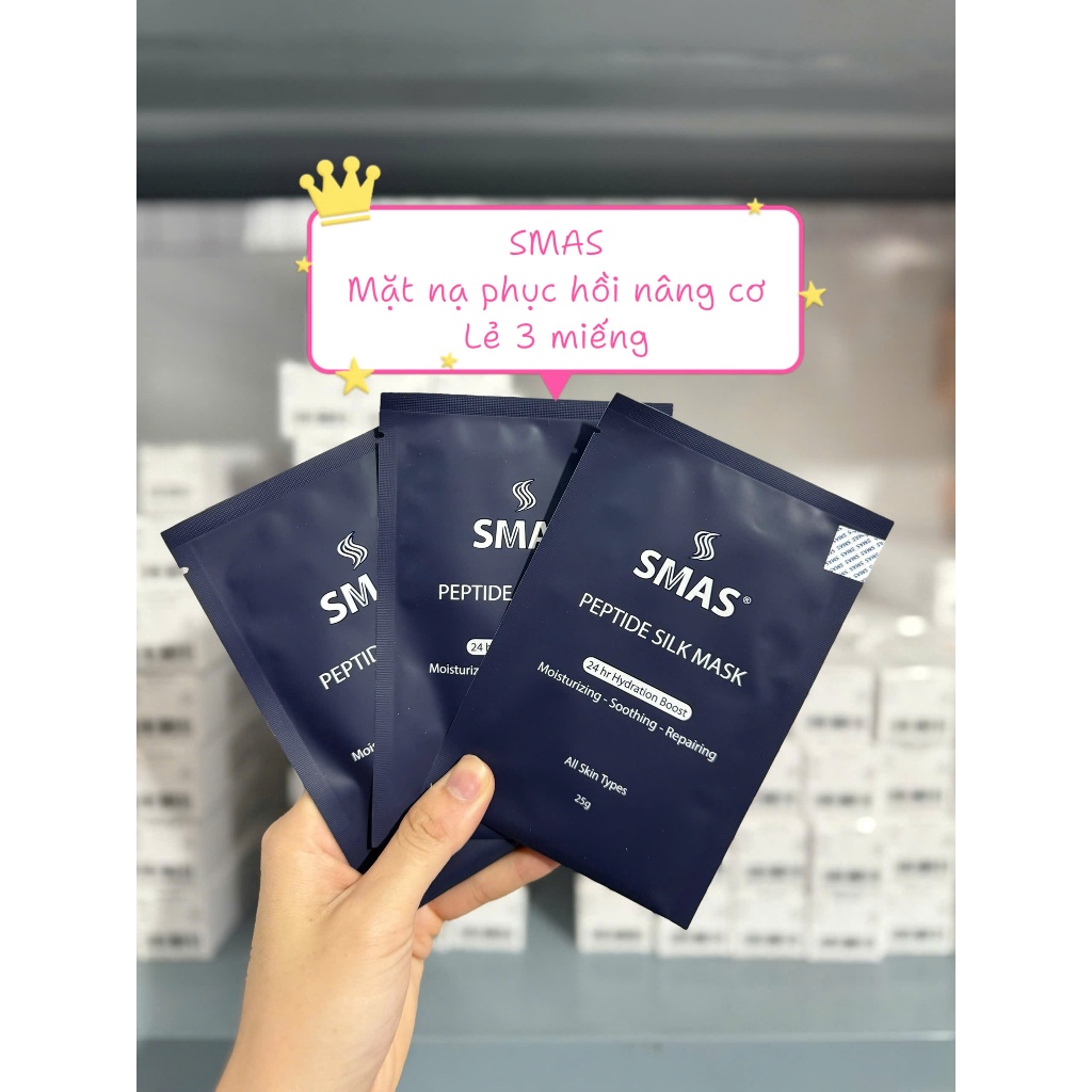 Mặt nạ dưỡng phục hồi da SMAS Peptide Silk Mask 25g/Miếng
