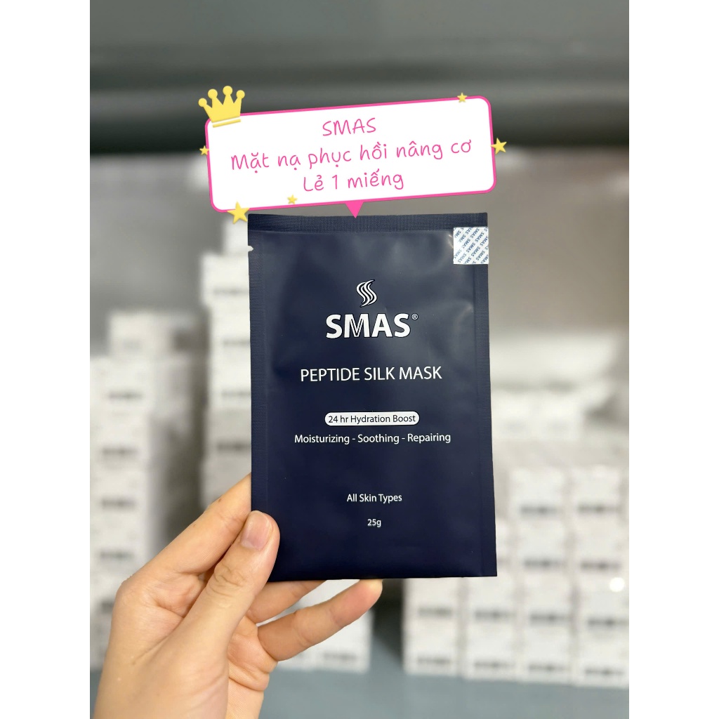 Mặt nạ dưỡng phục hồi da SMAS Peptide Silk Mask 25g/Miếng
