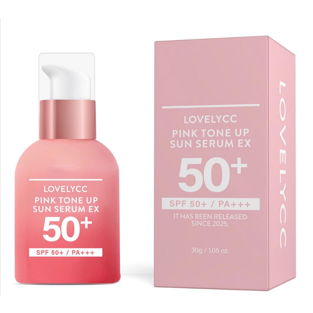 Serum Chống Nắng Nâng Cấp Lovelycc Pink Tone up Sun Serum EX SPF 50+