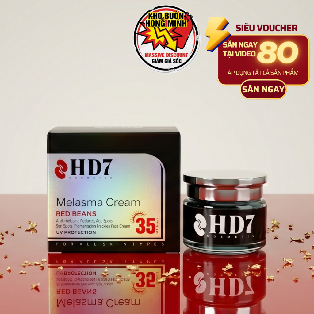 Kem Nám Tàn nhang DD7 20g DD10 30g Red Beans HD7 (đen-trắng)