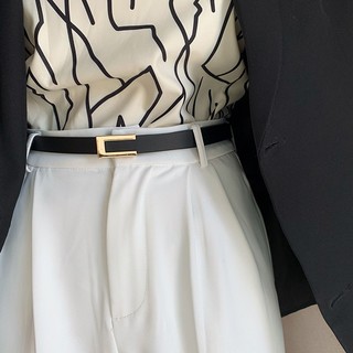 Đai váy chữ C bản nhỏ đơn giản phối đầm, belt vest 1.5cm, thắt lưng nữ phối nhiều trang phục TL89