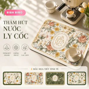 Thảm Lót Ly Silicon Bibabibo Cao Cấp – Cách Nhiệt Tốt, Chống Trơn Trượt, Dễ Vệ Sinh, Luôn Sạch Đẹp