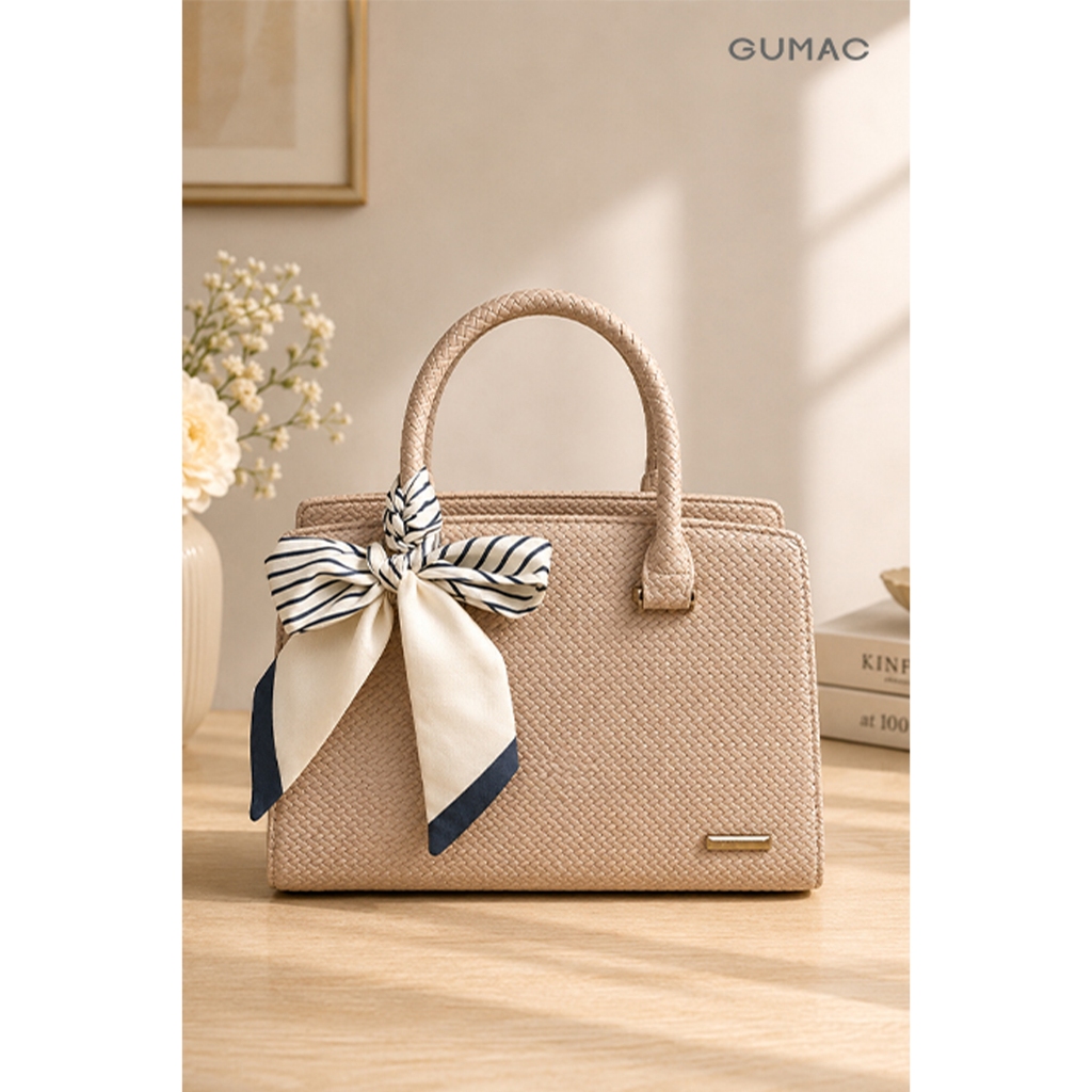 Túi Xách Tay Nữ GUMAC Dáng Hộp Đứng Nhỏ Gọn Dễ Phối Đồ Thanh Lịch TXG05034