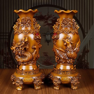 Cặp bình phong thủy, Bình hút tài lộc, Rồng phượng, Long phụng sum vầy, Decor Trang trí nhà cửa, Quà tặng ý nghĩa SUNNY