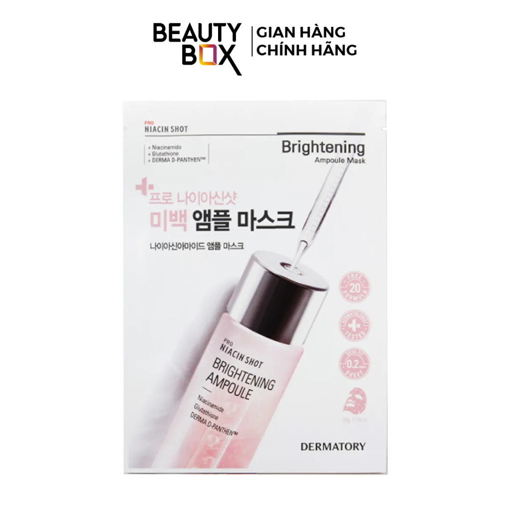 Mặt Nạ Cấp Ẩm, Làm Sáng Da Dermatory Pro Ampoule Mask