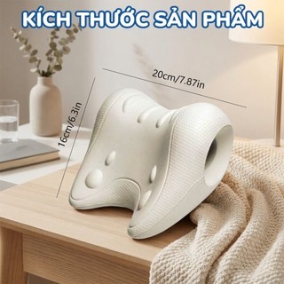 Gối Massage Cổ Công Thái Học Hỗ Trợ Kéo Giãn Cổ Vai Gáy, Gối Thư Giãn Cơ Giảm Đau Mỏi Khi Ngồi Lâu