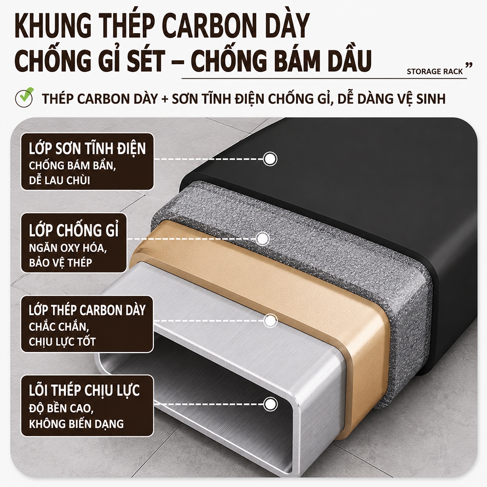 Kệ Máy Giặt Đa Năng 2-3 Tầng Siêu Chắc Chắn, Chống Gỉ, Tối Ưu Mọi Không Gian Cho Nhà Bạn