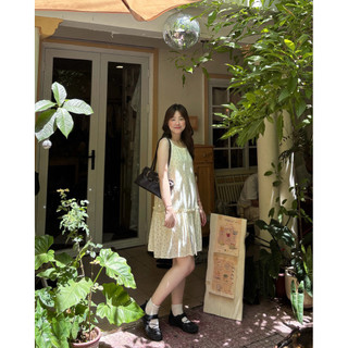 Cherry babydoll dress - Đầm babydoll linen hoa nhí Ma Vie