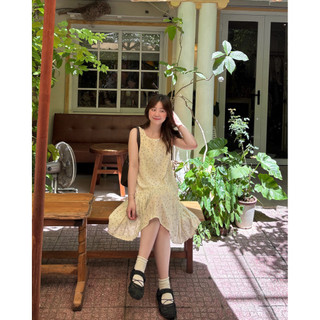 Cherry babydoll dress - Đầm babydoll linen hoa nhí Ma Vie