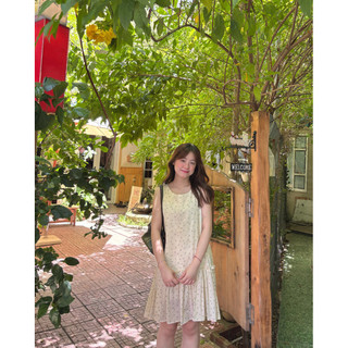 Cherry babydoll dress - Đầm babydoll linen hoa nhí Ma Vie