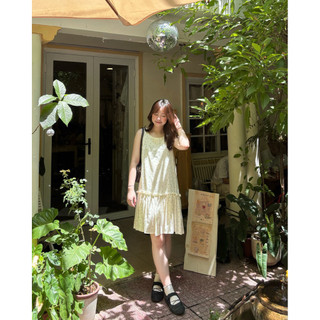 Cherry babydoll dress - Đầm babydoll linen hoa nhí Ma Vie