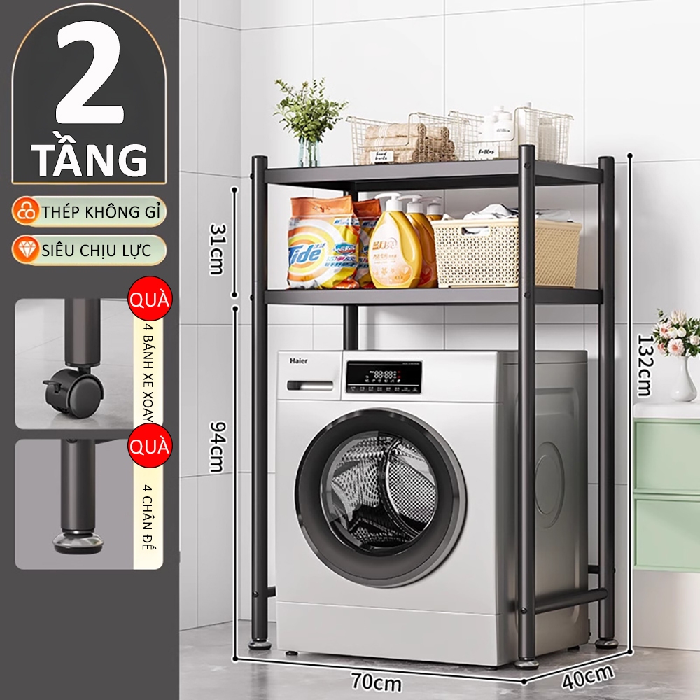 Kệ Máy Giặt Đa Năng 2-3 Tầng Siêu Chắc Chắn, Chống Gỉ, Tối Ưu Mọi Không Gian Cho Nhà Bạn
