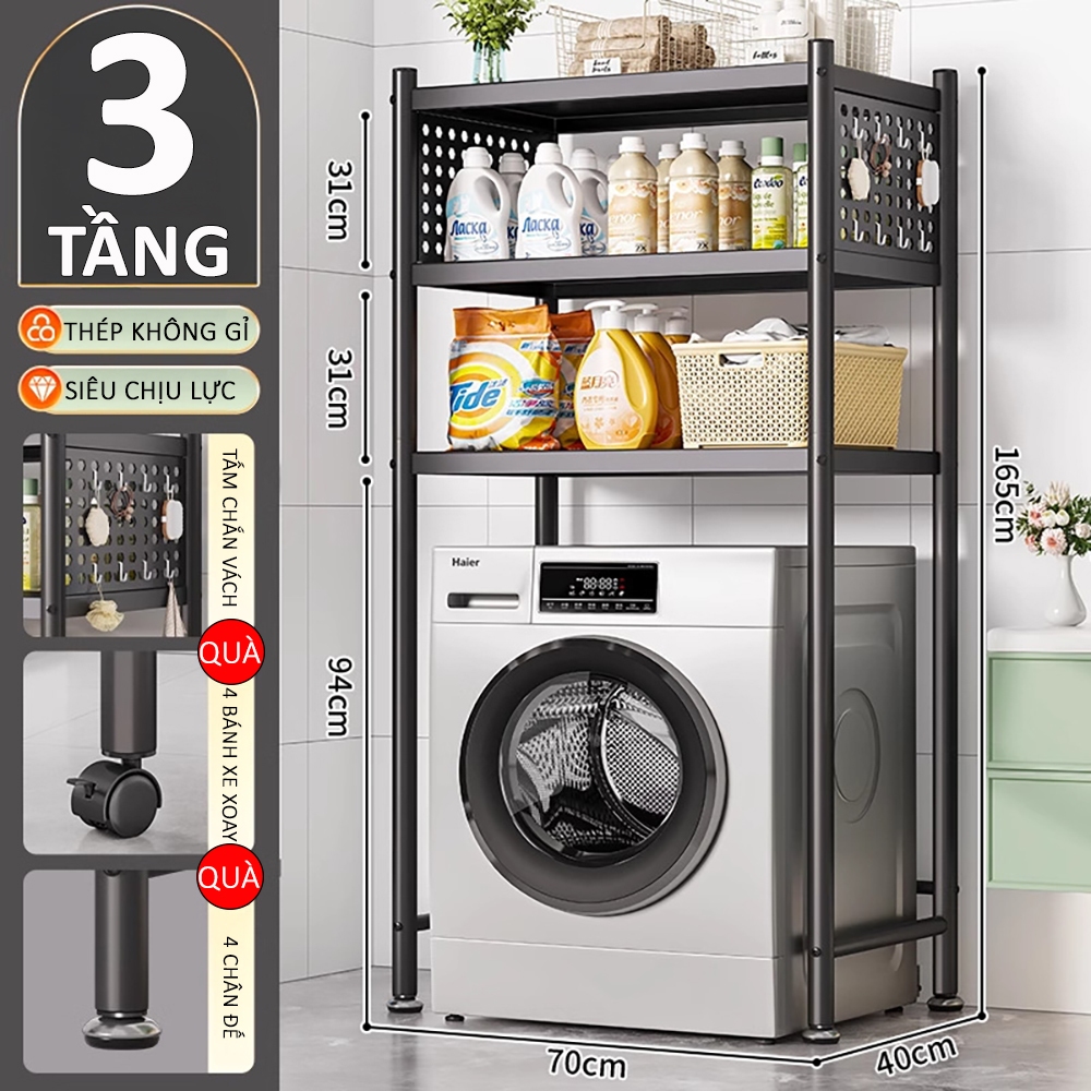 Kệ Máy Giặt Đa Năng 2-3 Tầng Siêu Chắc Chắn, Chống Gỉ, Tối Ưu Mọi Không Gian Cho Nhà Bạn