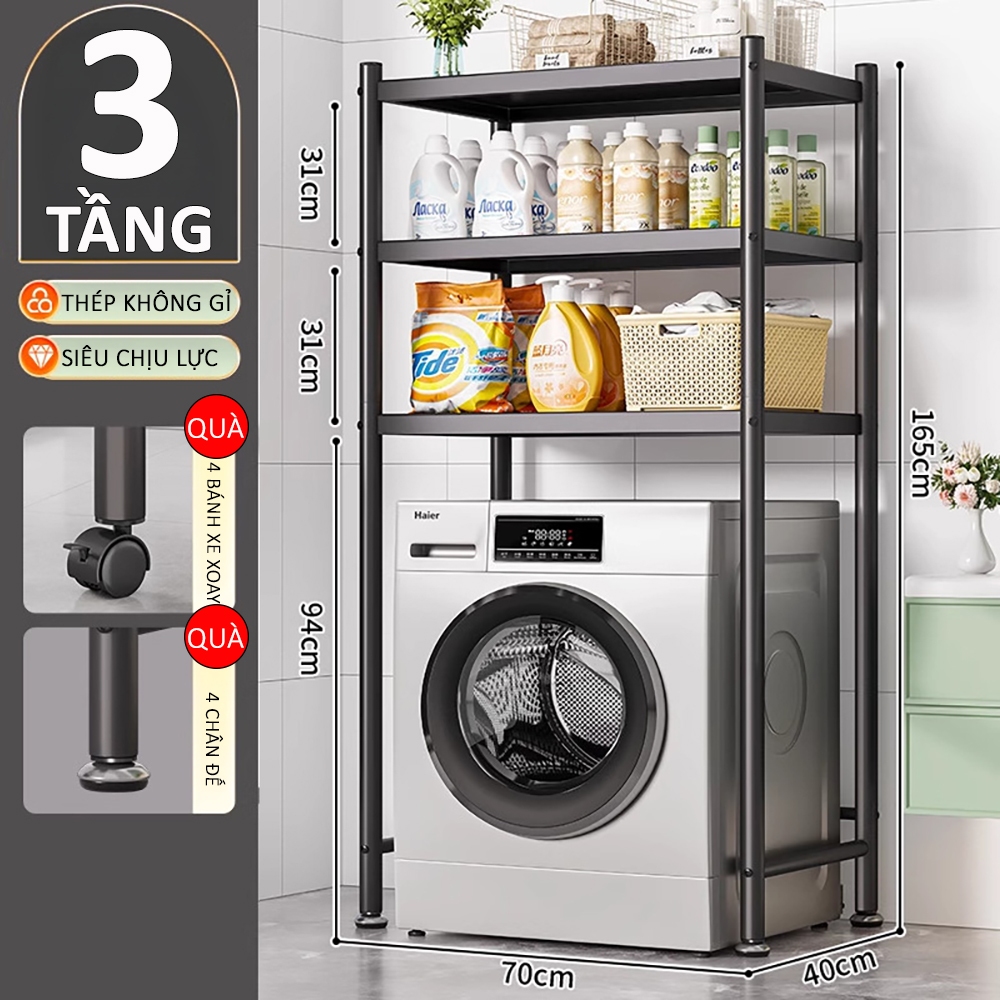 Kệ Máy Giặt Đa Năng 2-3 Tầng Siêu Chắc Chắn, Chống Gỉ, Tối Ưu Mọi Không Gian Cho Nhà Bạn