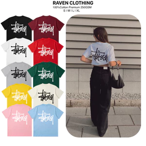 Áo Thun Stuxxy Basic Logo Premium Cotton 250GSM cá tính Phong cách Nam Nữ
