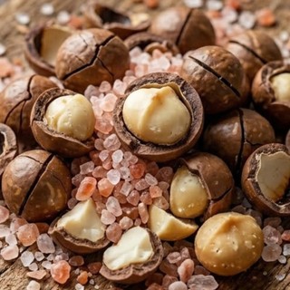 Hạt Macca Rang Muối Hồng Himalaya Hũ Nhựa , Bổ Sung Chất Béo Tốt, No Lâu, Phù Hợp Chế Độ Ăn Healthy