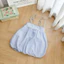 Áo baby doll hai dây thắt nơ vai kẻ xanh , hồng , vàng 🌺Áo styles Hàn Quốc
