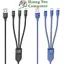Cáp Sạc 3in1 HOCO U104 66W 1.2m – Thiết Kế Chống Rối, Chống Gãy – BH 6 Tháng – Hoàng Yến Computer