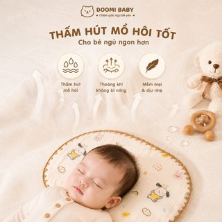 Gối 10 Lớp Cao Cấp Loại 1 Thấm Hút Mồ Hôi Cho Bé - Doomi Baby - HT639 - HT860