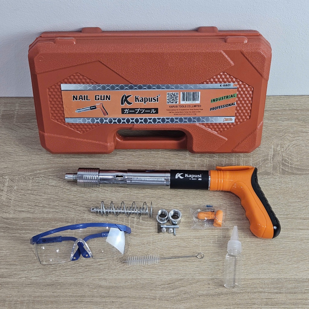 Máy Bắn Đinh Bê Tông Hạt Nổ Kapusi Cao Cấp, Bắn Ty Trần Thạch Cao Không Dùng Điện K-6807/K-6821