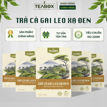 [COMBO 5 HỘP] Trà Cà Gai Leo Xạ Đen Minh Gia Hộp 30 Gói X 3G Mát Gan Thải Độc Tiêu Chuẩn ISO 22000