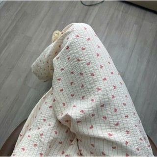 (DEAL MÙA HÈ) Quần nữ ống rộng hoạ tiết xinh xắn vải đũi xốp , quần dài pijama cạp chun mềm mịn