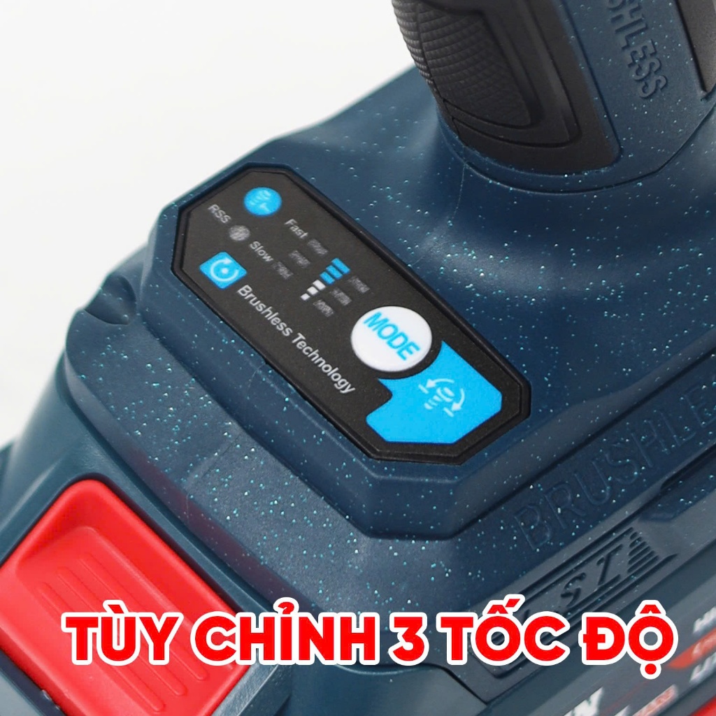 Tặng 4 lưỡi cắt - Máy cưa kiếm dùng Bossun BS-CK25BL 3 cấp chỉnh tốc độ Chân phổ thông 10cell, lưỡi cắt sắc bén