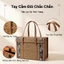Giỏ Xách Tre Tự Nhiên Đi Chợ - Gọn Nhẹ Dễ Cất Trữ，Lớp Lót Chống Ẩm，Nghề Thủ Công Truyền Thống