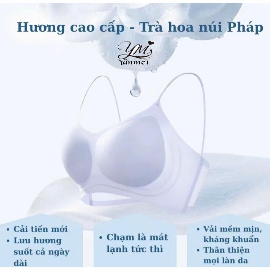 [GM01] Áo lót hương hoa trà su lạnh không đường may không gọng, áo lớt tàng hình chui đầu, bra chui đầu tàng hình kogọng