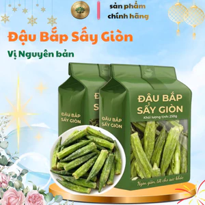 Đậu bắp sấy giòn ăn liền không chất bảo quản ăn tốt cho sức khoẻ sản phẩm sạch