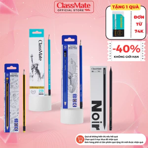 Hộp 12 Bút Chì Gỗ Có Tẩy CLASSMATE Viết Chì 2B 4B 6B Nét Bút Mịn, Chì Mềm, Bé Tập Viết, Tô Trắc Nghiệm PC412