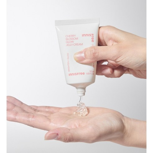 Kem Dưỡng Sáng Da INNISFREE New Jeju Cherry Blossom Glow Jelly Cream 50ml – Dưỡng Ẩm, Làm Mịn Da [MP10]