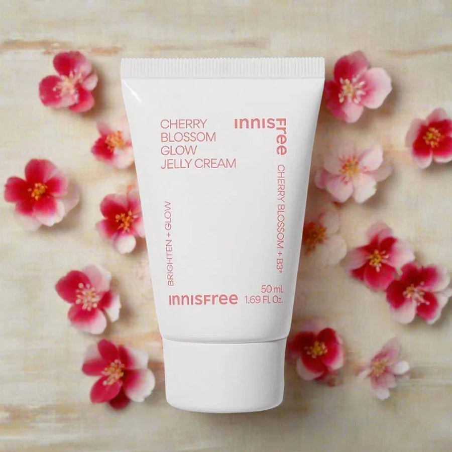 Kem Dưỡng Sáng Da INNISFREE New Jeju Cherry Blossom Glow Jelly Cream 50ml – Dưỡng Ẩm, Làm Mịn Da [MP10]