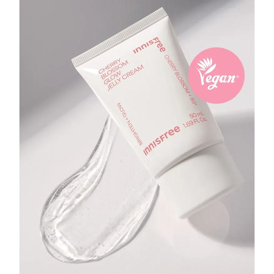 Kem Dưỡng Sáng Da INNISFREE New Jeju Cherry Blossom Glow Jelly Cream 50ml – Dưỡng Ẩm, Làm Mịn Da [MP10]