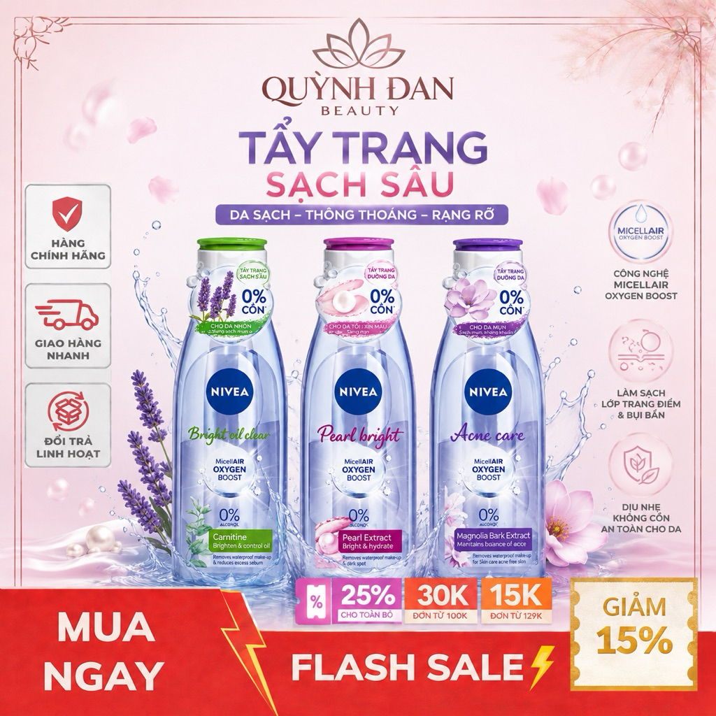 Nước Tẩy Trang NIVEA Dịu Nhẹ Chai 200ml