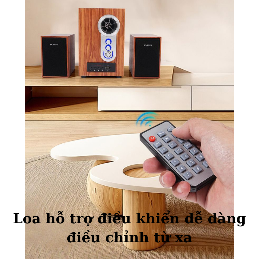 Loa máy vi tính để bàn pc, loa máy tính bluetooth cắm laptop gồm bộ 3 loa âm bass mạnh C6BT