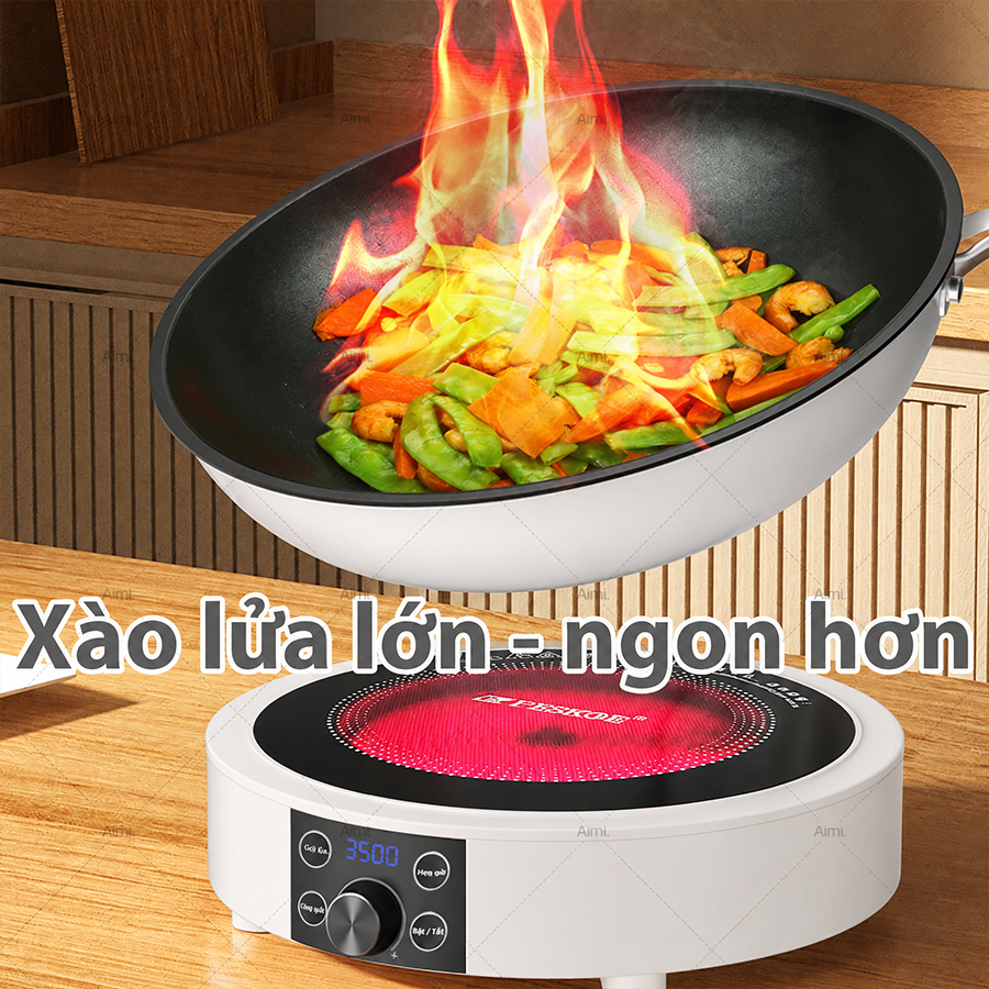 Bếp Hồng Ngoại Aimi đa Chức Năng Công Suất 3500w Không Kén Nồi, Không Bức Xạ, Tiết Kiệm điện,Hẹn Giờ