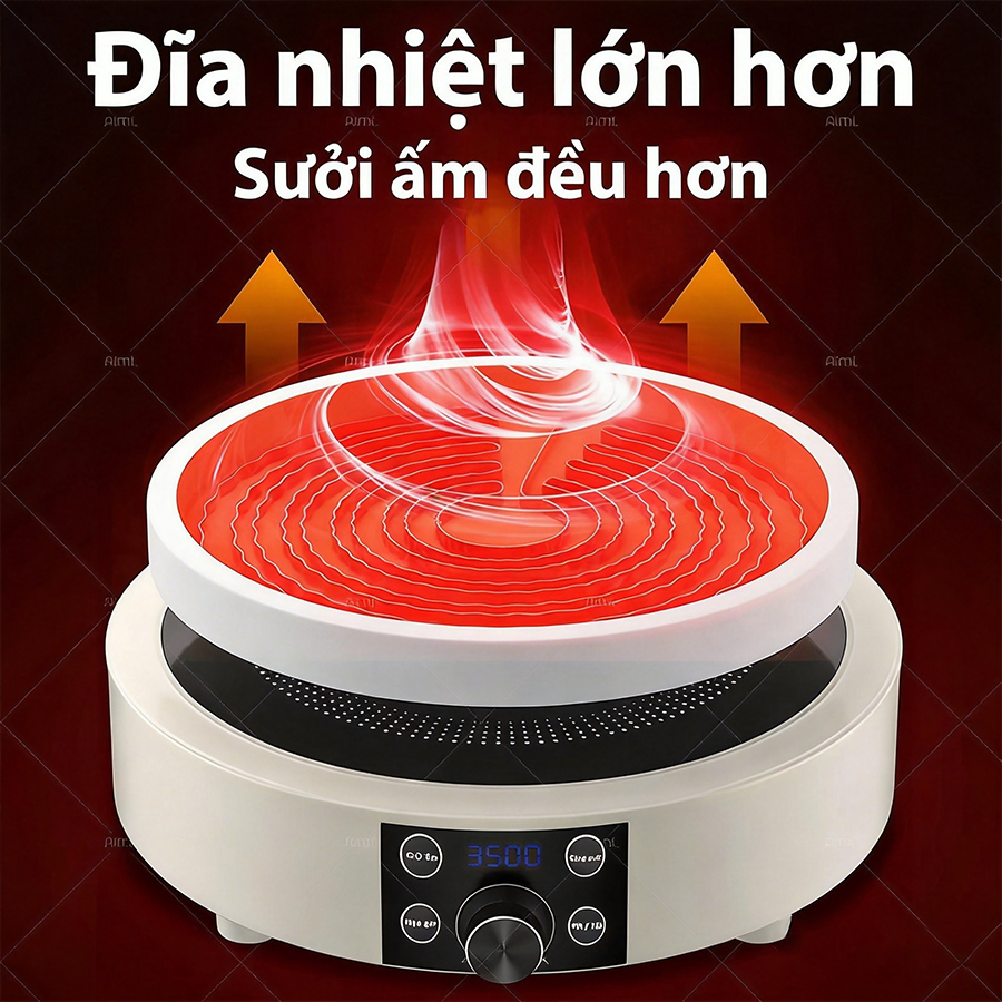 [Có sẵn] Bếp hồng ngoại Aimi đa năng công suất cao 3500W không kén nồi không bức xạ tiết kiện điện