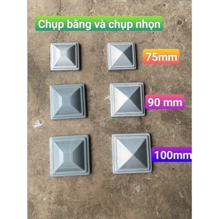 Chụp Đầu Vuông và Chữ Nhật Tôn Dập chắc chắn, thiết kế dạng chóp giúp tăng tính thẩm mỹ và bảo vệ đầu sắt,