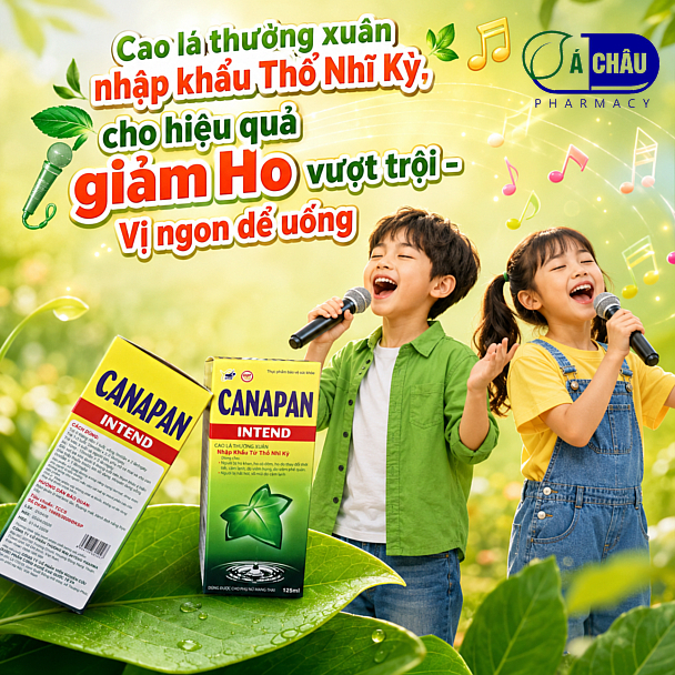 Siro Ho Cảm Sổ Mũi CANAPAN, Giảm Ho Cảm Sổ Mũi Nhanh Cho Bé Và Mẹ Bầu Với Chiếc Xuất Cao Lá Thường Xuân Và Thảo Dược