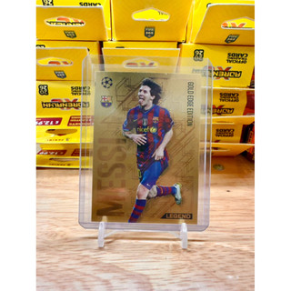 Thẻ Cầu Thủ Bóng Đá Match Attax 2024/25 24/25  Lionel Messi Gold Edge Editon M10 Messi Barcelona ( Siêu Hiếm )